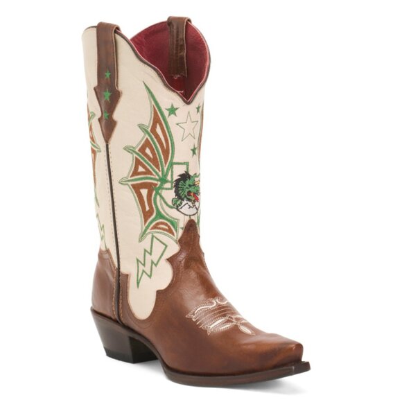 FERRINI Brandy Made In Mexico Leather The Tradition Western Boots - Picture 1 of 2